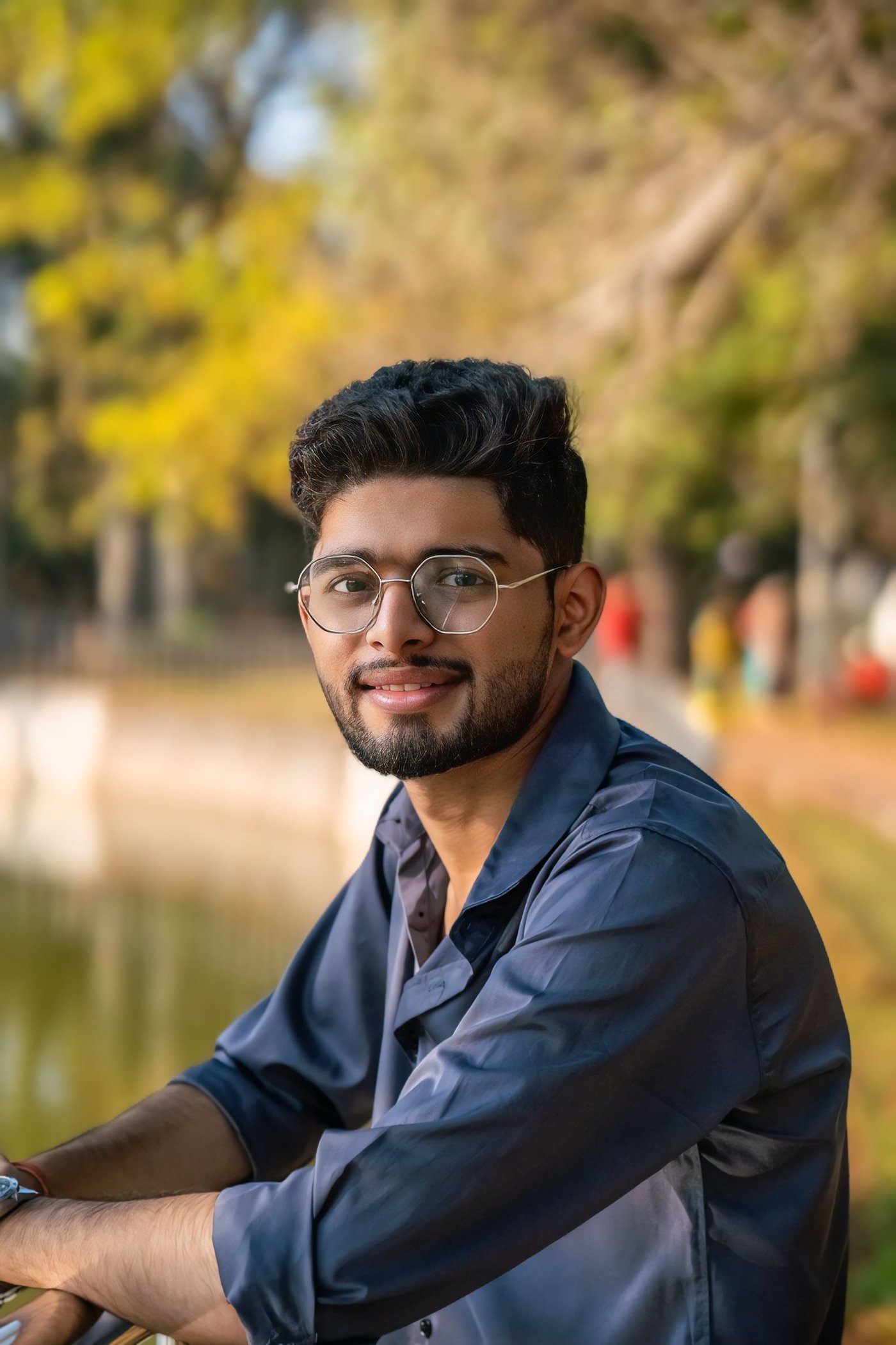 Om Vivek Mhatre, Founder of Kokanie Foods, portrait by the Konkan coast